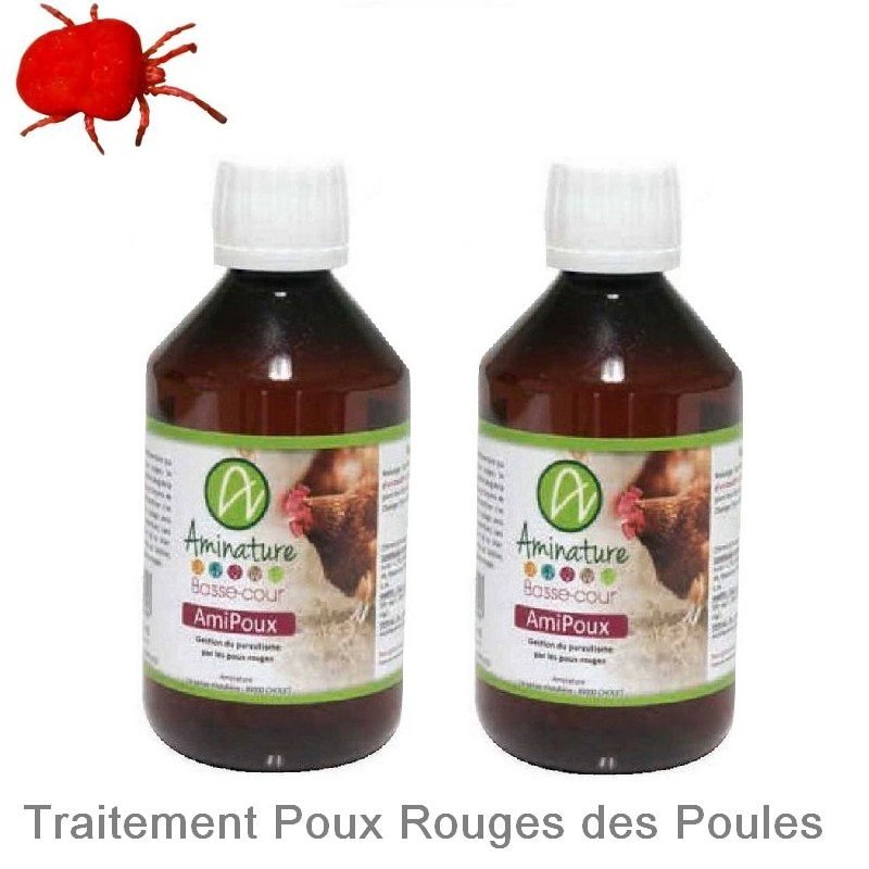 Amipoux Traitement Poux Rouges Poules Pack 2 X 250ml 2