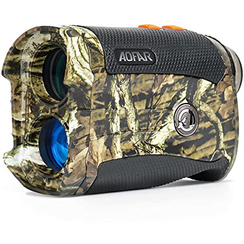 Aofar Hx 1200t Telemetre De Chasse 1200 Metres Camo Impermeable A L Eau 6x 25mm Modele De Gamme Et D Arc Emballage De Cadeaubatterie Libre 6