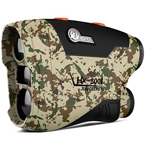 Aofar Hx 800i Telemetre Chasse 800m 6x Grossissement 6x Portee Mode Balayage Et Vitesse Batterie Gratuite Etui De Transport Laser Jumelle Range Finder 6