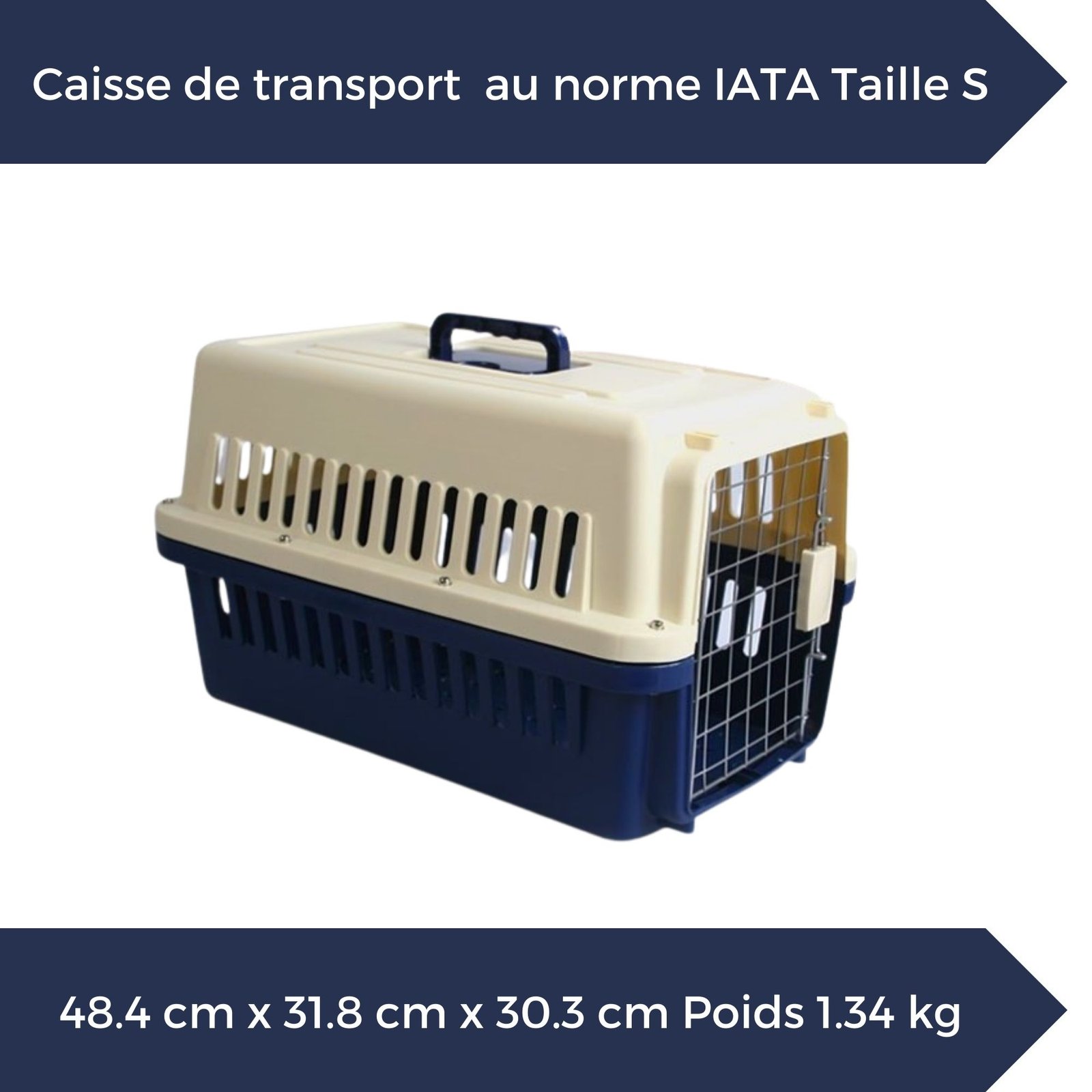 Caisse De Transport Chien Et Chat Au Norme Iata Taille S 484 Cm X 318 Cm X 303 Cm 6