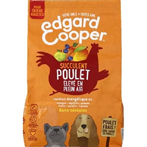 Croquettes Adultes Naturelles Sans Cereales Poulet Frais Edgard Cooper