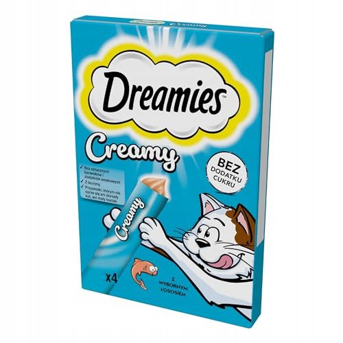 Friandises Pour Chat Creamy Snacks Au Saumon Dreamies 6