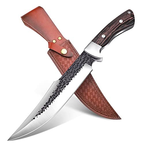 Grand Couteau De Chasse Lame Fixe 19 Cm Purplebird 7