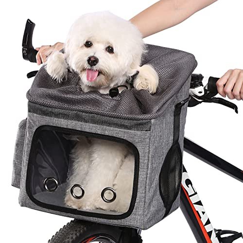 Panier De Velo Pour Chien Gris Ownpets 8