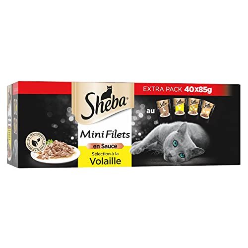 Sachets Fraicheur A La Volaille Pour Chat Adulte Sheba Mini Filets 6