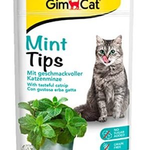 Snack Pour Chats Sans Cereales Et Riche En Vitamines A La Menthe Gimcat Mint Tips 2