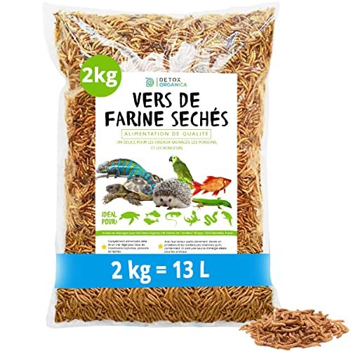 Vers De Farine Seches Pour Poissons Oiseaux Tortues 5